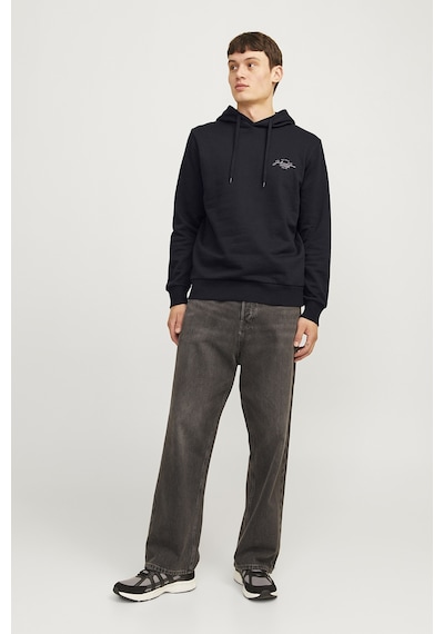 Jack & Jones Erkek Sweat 12256838 Siyah Siyah