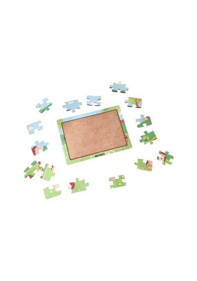 Kirpiler 16 Parça Eğitici Öğretici Ahşap Çocuk Puzzle Yapboz Bebek Çocuk Oyuncak