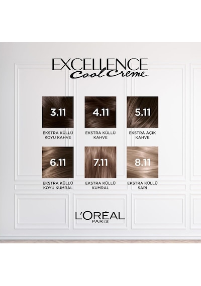 L'oreal Paris Excellence Cool Creme 7.11 Ekstra Küllü Kumral Saç Boyası