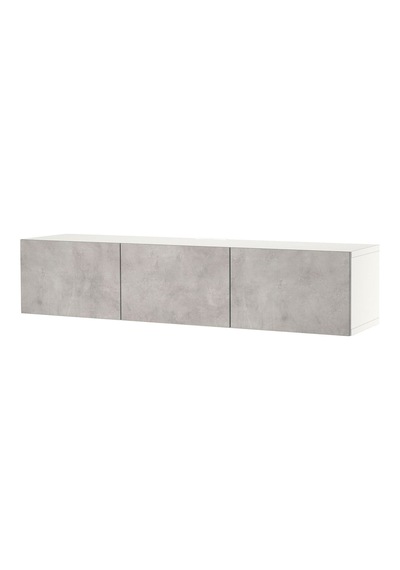 Tv Sehpası, Beyaz-açık Gri, 180x42x38 Cm, Kallvıken Gri Tv Sehpası, Beyaz-açık Gri, 180x42x38 Cm, Kallvıken Gri