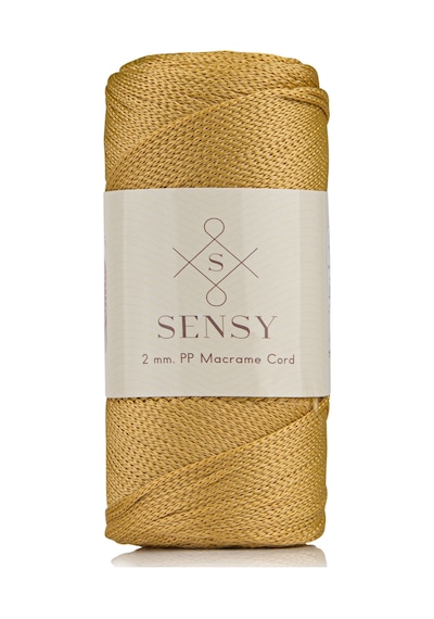 2 Mm - 200 Gr Polyester Makrome Ipi Hardal 230 M Polyester Makrome Ip Supla Ip Ve Çanta Ipliği
