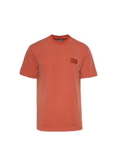 Ea7 Bisiklet Yaka Turuncu T-shirt Kırmızı