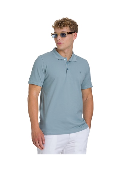 Hatemoğlu Mavi Regular Fit 100% Pamuk Polo Yaka Tişört