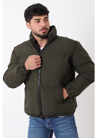 Stilkombin Dik Yaka Oversize Bomber Şişme Kışlık Mont Pldp 3018 50465 Siyah