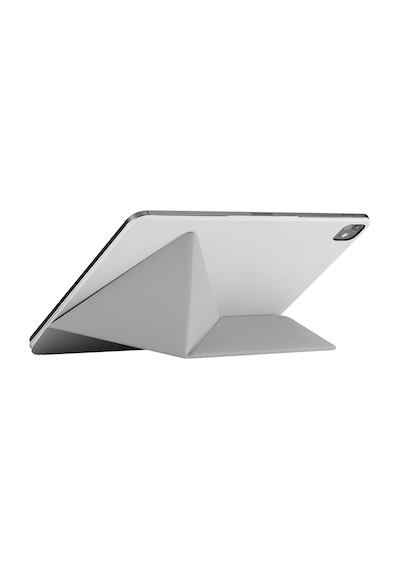 İpad Pro 11 2024 Uyumlu Pitaka Folio 3 Kalem Bölmeli Standlı Kılıf Beyaz Kapaklı Kılıf