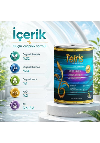 Tetris Bitkisel Amino Asit İçeren Sıvı Organik Gübre 5 Litre 5 L