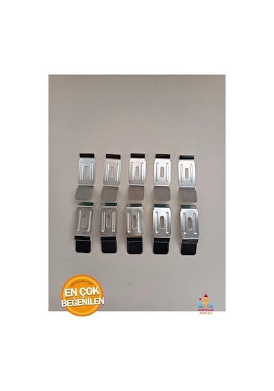 Stor Zebra Perde Metal Ayak Tavana Duvara Montaj Aparatı Kapalı Kasa 5 Cm Metal Portray 10 Adet Gri
