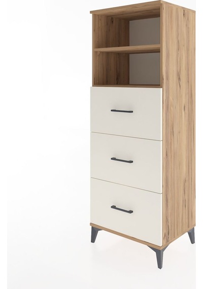 Hyperion Dolap 2 Raflı 3 Çekmeceli 60x44x163 Çam-aytaşı Çam