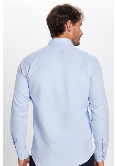 Tudors Modern Slim Fit Uzun Kollu Pamuklu Kolay Ütü Armürlü Mavi Erkek Gömlek-32639 Mavi Tudors Modern Slim Fit Uzun Kollu Pamuklu Kolay Ütü Armürlü Mavi Erkek Gömlek-32639 Mavi