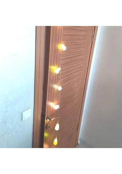 Ananas Renkli Led Işık Zinciri 10lu Parti, Oda, Kapı Ve Yılbaşı Ağacı Dekoratif Aydınlatma