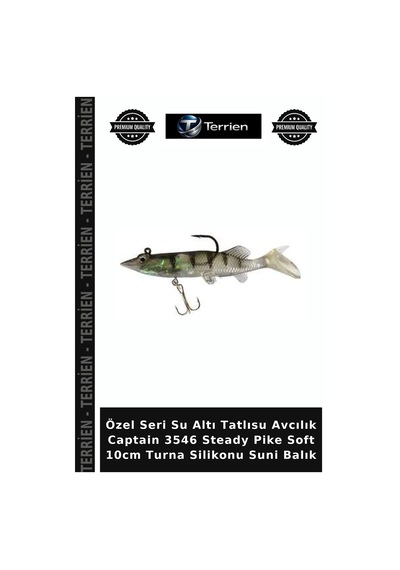 Özel Seri Su Altı Tatlısu Avcılık Captain 3546 Steady Pike Soft 10cm Turna Silikonu Suni Balık