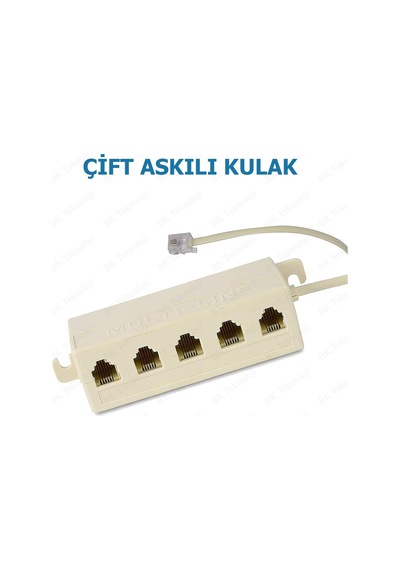 1 Giriş 5 Çıkış Kablolu RJ11 6P4C Telefon Çoklayıcı