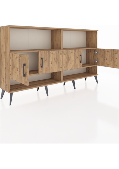 Arges Konsol 4 Raflı 4 Kapaklı 176x30x99 Çam-çam Çam-çam Arges Konsol 4 Raflı 4 Kapaklı 176x30x99 Çam-çam Çam-çam