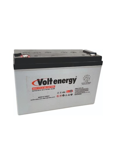 Volt Energy 12 V 110 Amper Jel Akü Deep Cyle Nanocarbon
