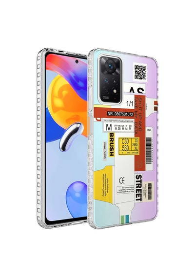 Xiaomi Redmi Note 11S Global Kılıf Airbag Kenarlı Desenli Elegans