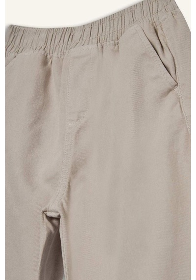 Defacto Erkek Çocuk Beli Lastikli Gabardin Pantolon G3642a825augr302 Gri