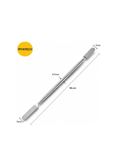 Paslanmaz Çelik Çift Taraflı Mini Spatula Ve Hassas Kazıyıcı Tamir Seti 18 Cm