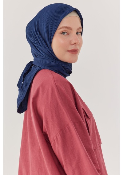 Mirsoy Scarf Piliseli Eşarp - Lacivert Lacivert