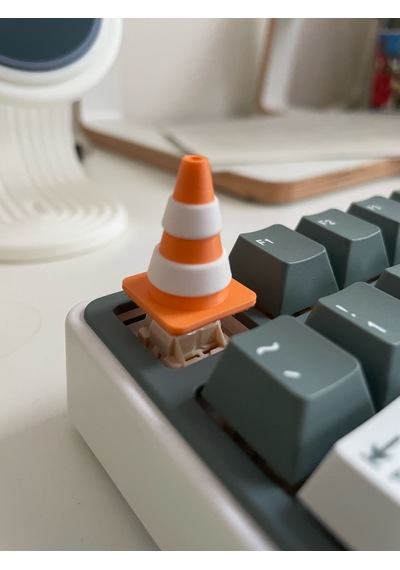 Trafik Konisi Keycap Cherry Mx Uyumlu Komik Tuş Başlığı Rgb I