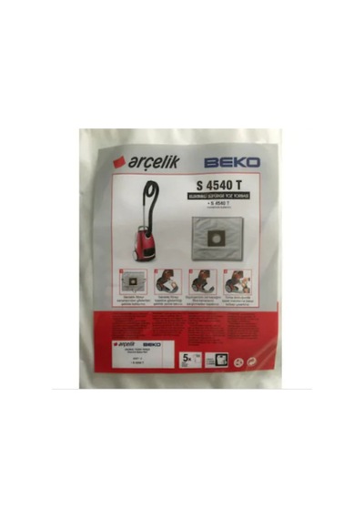 Beko Uyumlu S 4540 T Elektrikli Süpürge Toz Torbası Bez 10 Adet