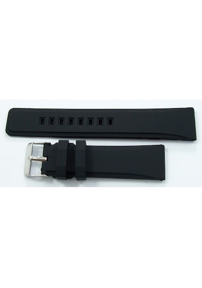 Siyah Kokusuz Silikon 26Mm Saat Kordonu Yumuşak Spor Kayışı Küt (498622075)