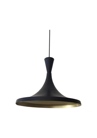 Rıolıght Siyah Içi Sarı Metal Sarkıt Çap: 36Cm