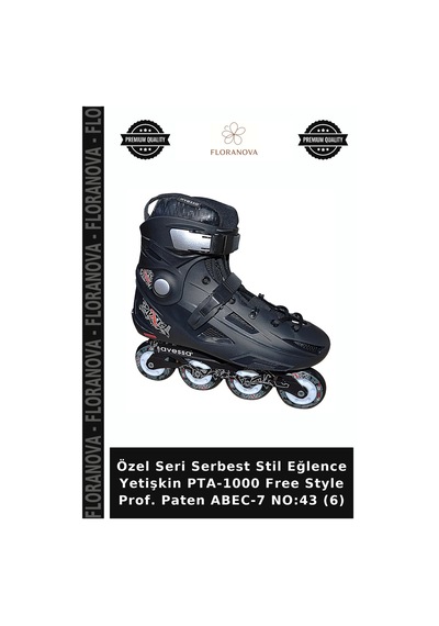 Özel Seri Serbest Stil Eğlence Yetişkin Pta-1000 Free Style Prof. Paten Abec-7 No:43 6 Çok Renkli