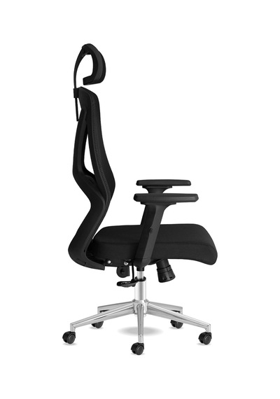 Tr Craft Ofis Sandalyesi Baş Destekli Ergonomik Çalışma Koltuğu Kumaş Siyah Diğer
