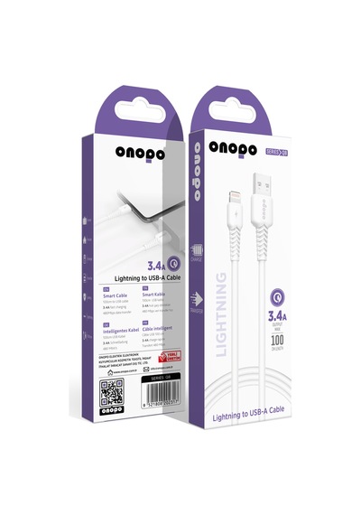 Lightning To Usb Kablo 3.4a Uyumlu Hızlı Şarj Ve Data Kablosu 1m