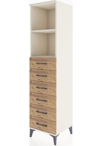 Hyperion Dolap 2 Raflı 6 Çekmeceli 44x44x182 Aytaşı-çam Aytaşı