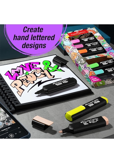 Faber-castell Graffiti Textliner 46, 8x Diğer