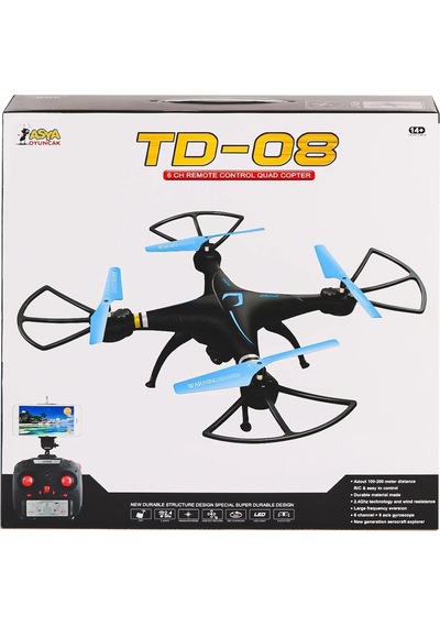 22571-td-08wh Kumandalı 6 Ch Quad Copter Drone -asya Oyuncak