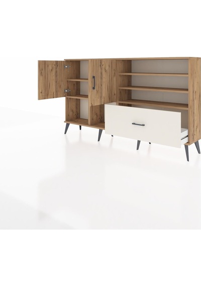 Arges Konsol 7 Raflı Tek Çekmeceli 2 Kapaklı 176x30x99 Çam-çam/aytaşı Atlas Çam/aytası - Atlas Çam Arges Konsol 7 Raflı Tek Çekmeceli 2 Kapaklı 176x30x99 Çam-çam/aytaşı Atlas Çam/aytası - Atlas Çam