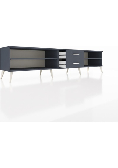 Hyperion Tv Ünitesi 2 Raflı 2 Çekmeceli 220x44x51 Antrasit-antrasit Antrasıt/antrasıt - Antrasıt Hyperion Tv Ünitesi 2 Raflı 2 Çekmeceli 220x44x51 Antrasit-antrasit Antrasıt/antrasıt - Antrasıt