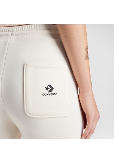 Converse Wide-leg French Terry Kadın Krem Eşofman Altı