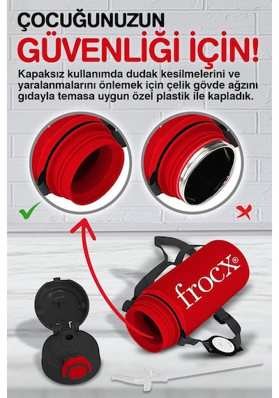 Frocx Mickey Mouse Çelik Matara Salto 500 Ml R&s Çok Renkli