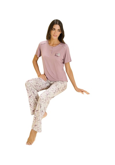 Over Sleep By Poleren Over Sleep 3359 Kadın Büyük Beden Viskon Yazlık Takım L-xl-2xl-3xl Lila Over Sleep By Poleren Over Sleep 3359 Kadın Büyük Beden Viskon Yazlık Takım L-xl-2xl-3xl Lila