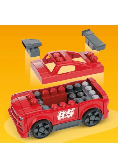 Mega Bloks 3'ü 1 Arada Yarış Arabası Yapım Seti 26 Parça