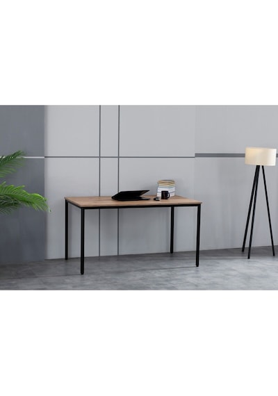 Çalışma Masası 140x80x75 Cm Siyah Atlantik Çam Siyah