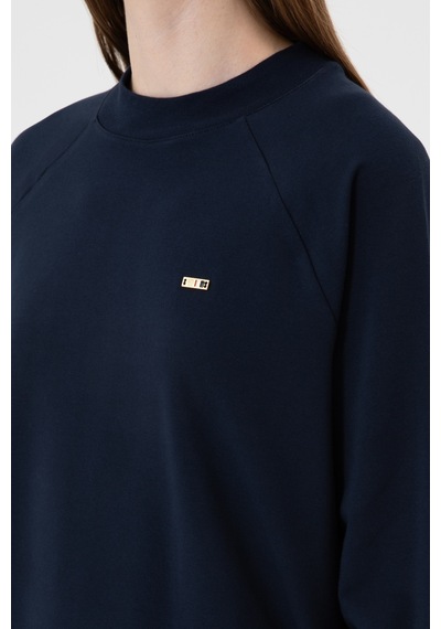 U.S. Polo Assn. Kadın Lacivert Regular Bisiklet Yaka Basic Sweatshırt 50313610-VR033