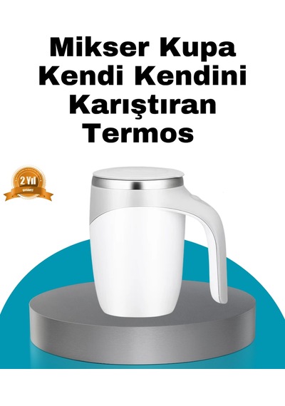 Mey İthalat Manyetik Otomatik Karıştırma Bardağı Şarjlı, Paslanmaz Ve Pratik