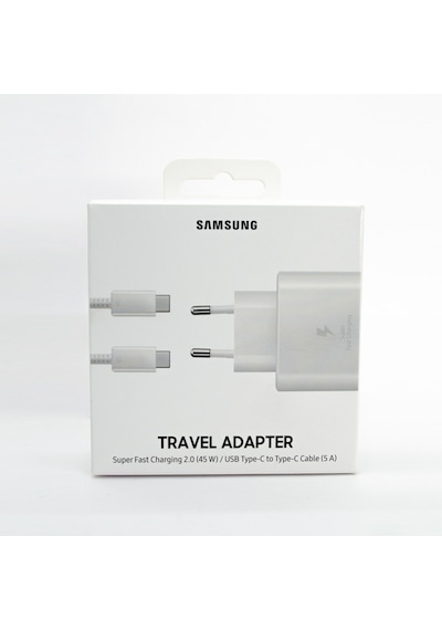 Samsung Uyumlu Galaxy S20 Ultra FastCharging 45W Type-C Şarj Aleti Beyaz