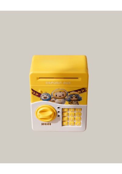 Otomatik Para Çeken Şifreli Çocuk Kumbarası, Sarı Renk