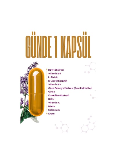 Vitisfera Skinreserve Cüce Palmiye Eki Multivitamin ve Multimineral İçeren Takviye Edici Gıda 30 Kapsül