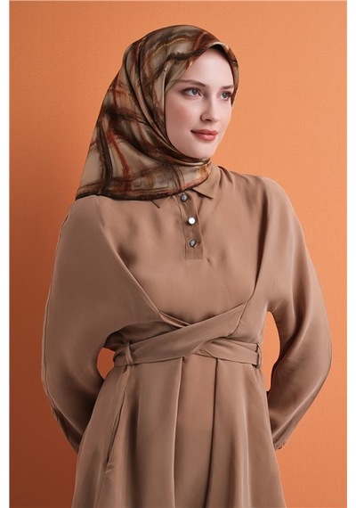 Armine Saf İpek Sura Eşarp 9602d 37 Kurşun