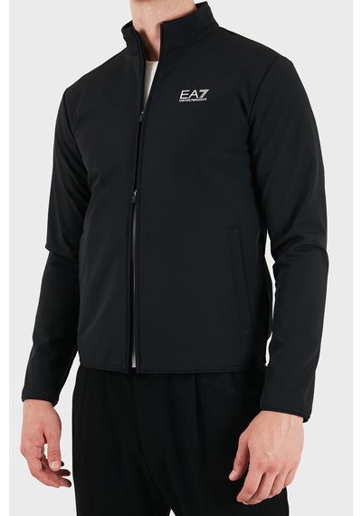 Ea7 Logolu Regular Fit Dik Yaka Fermuarlı Sweat Erkek Sweat 7m002481 Af26523 Uc001 Siyah