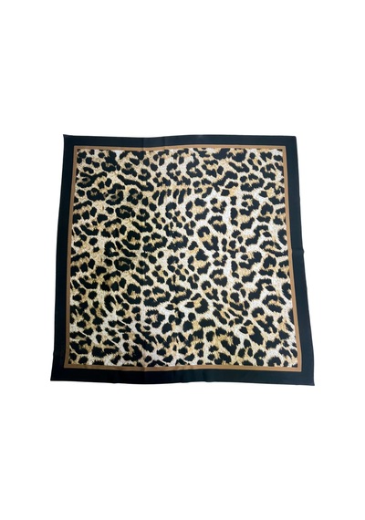Tarzını Seç Desenli Fular Leopar Estacraft Şal Bandana 70x70cm