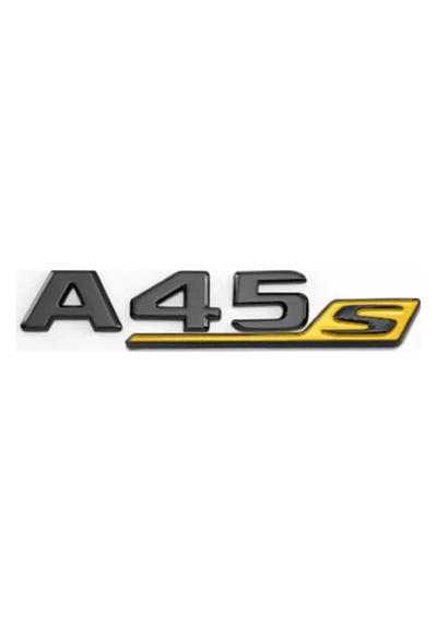 Benz A45s Piano Black Sarı Bagaj Yazısı 3m 3d Abs