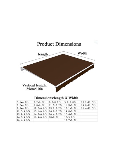 Bu Tente Güneşlik, Geri Çekilebilir Dış Mekan Çardağı, Veranda, Bahçe Ve Balkon İçin Güneş Siperliği, Ticari Ve Konut Kullanımı İçin 4,5 X 1,5 M 14,8 X 4,9 Ayak Diğer