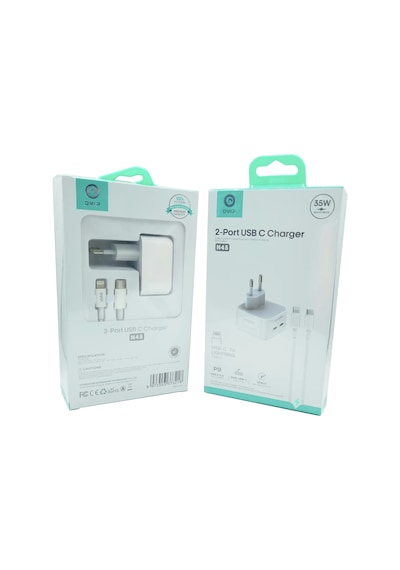 Dvıp N45 35 W 2-Port USB-C Lightning Şarj Cihazı
